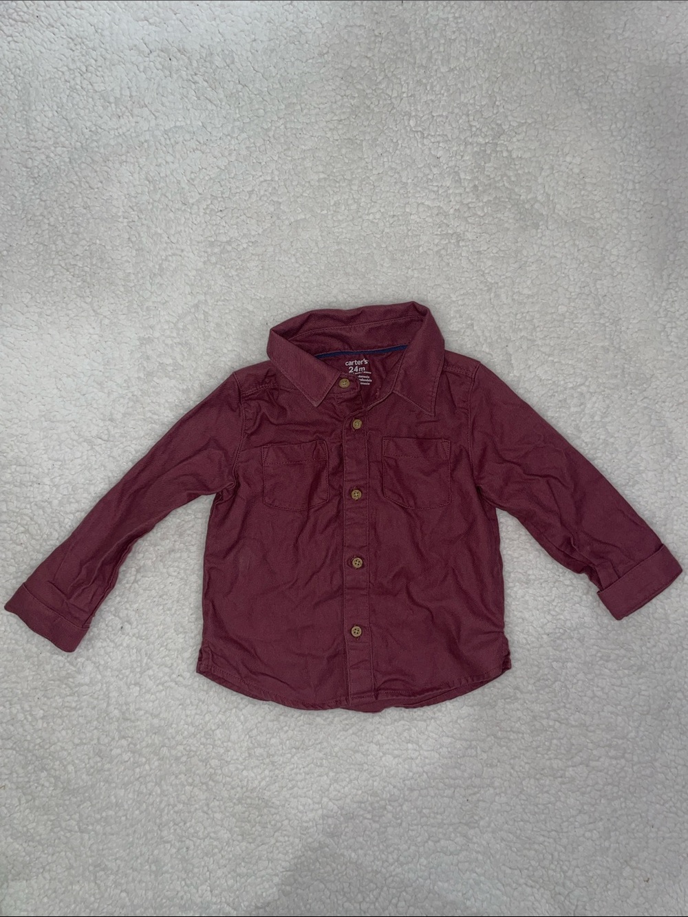 Carter's Maroon Shacket Shirt